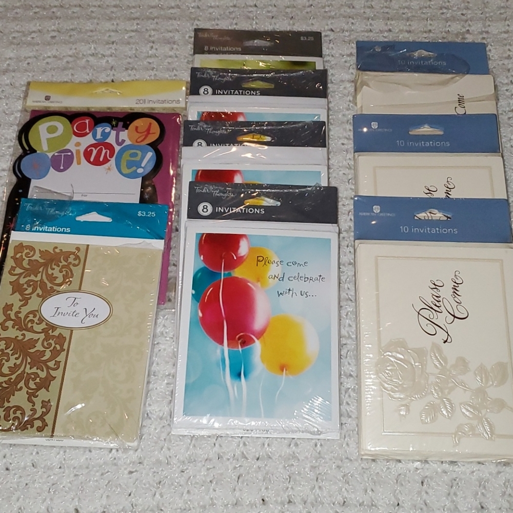 BUNDLED (72 individual) Invitations.